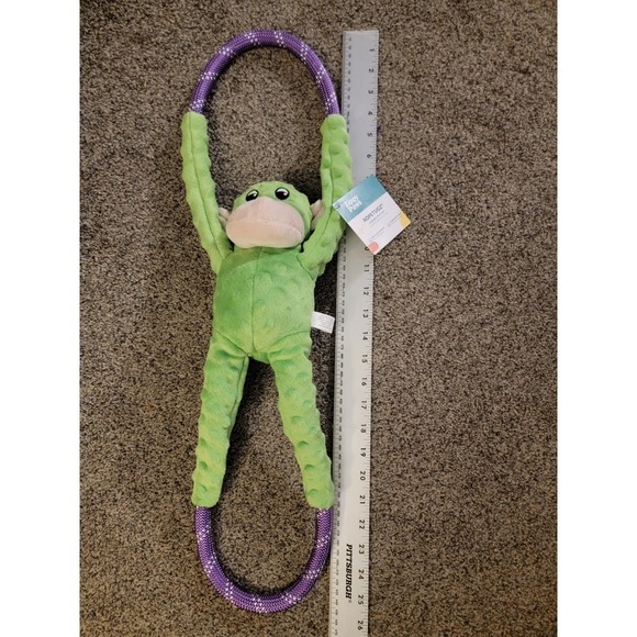 ZippyPaws Other - ZippyPaws‎ RopeTugz Monkey Durable Dog Toy Squeaker Green